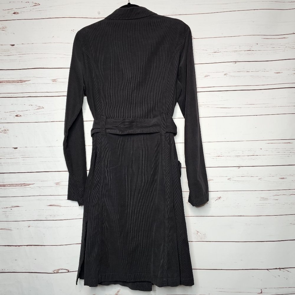 XCVI Wearables Gray Corduroy Belted Midi Coat - Picture 2 of 12